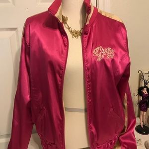 Paco Jeans Vintage Satin Reversible Bomber Jacket